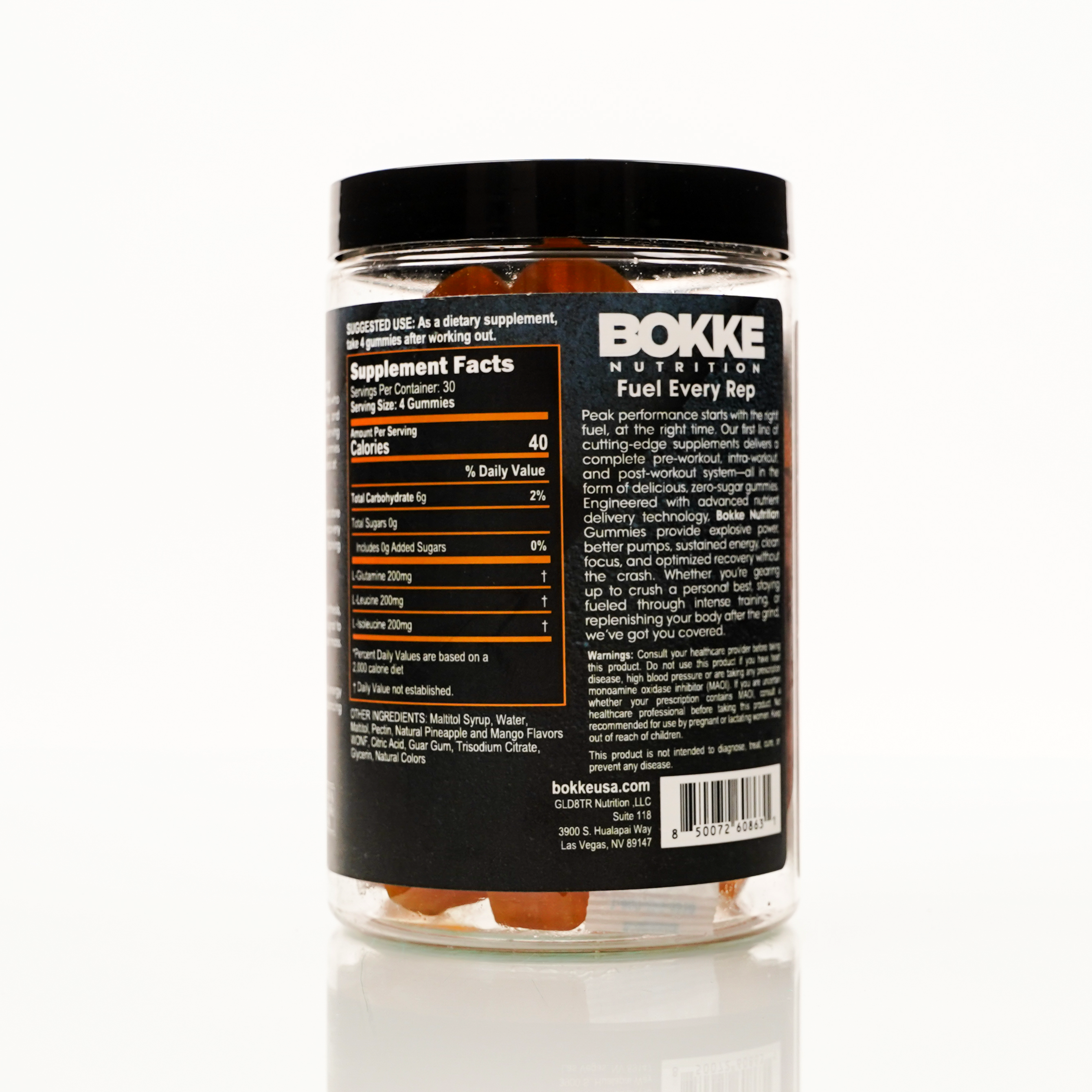Amino Recovery Post-Workout Gummies — Pineapple Mango (120 ct / 30 servings)